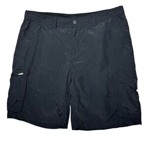 Columbia Sportswear Cargo Shorts Outdoor Hiking Activewear Gorpcore Men 38 Black